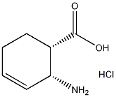 (1S,2R)-(-)-2-十六环氨基-3-烯羧酸盐酸盐结构式