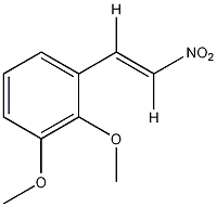2,3-二甲氧基-β-硝基苯乙烯结构式