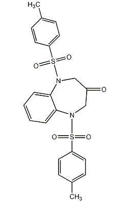 1,2,4,5-Tetrahydro-1,5-bis[(4-methylphenyl)sulfonyl]-3H-1,5-benzodiazepin-3-one