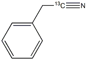 苯乙腈-氰基-13C结构式