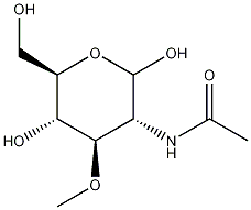 3-O-甲基-N-乙酰基-D-葡萄糖胺结构式