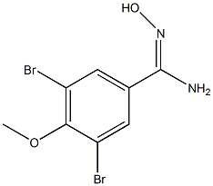 3,5-二溴-4-甲氧基苄胺肟结构式