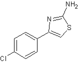 2-氨基-4-(4-氯苯基)噻唑结构式