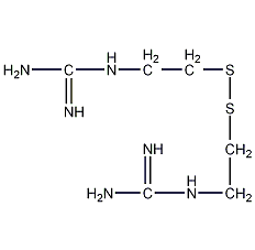 1,1'-(二硫代二乙烯)二胍结构式