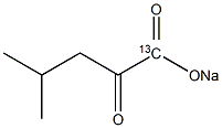 2-Keto-4-methylpentanoic acid-1-13C sodium salt