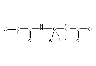 二丙酮丙烯酰胺结构式