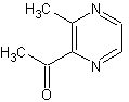 2-乙酰-3-甲基吡嗪结构式