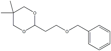 2-[2-(苄氧基)乙基]-5,5-二甲基-1,3-二噁烷结构式