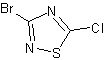 3-溴-5-氯-1,2,4-噻重氮结构式