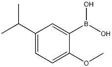 5-异丙基-2-甲氧基苯硼酸结构式