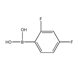 2,4-二氟苯硼酸结构式