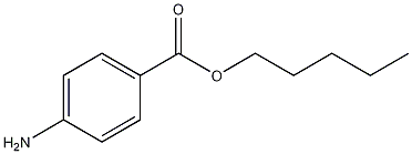 4-氨基苯甲酸正戊酯结构式