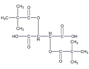 (+)-二特戊酰基-D-酒石酸结构式