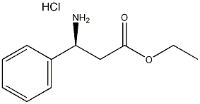 (S)-3-氨基-3-苯基丙酸乙酯盐酸盐结构式