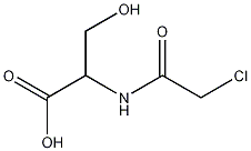 氯乙酰基-DL-丝氨酸结构式