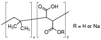 聚(异丁烯-co-顺丁烯二酸)钠盐结构式