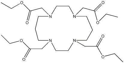 1,4,8,11-四(乙氧基羰基甲基)-1,4,8,11-四氮杂环十四烷结构式