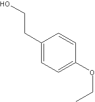 2-(4-乙氧基苯基)乙醇结构式