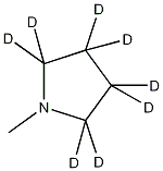 N-甲基吡咯烷-2,2,3,3,4,4,5,5-d8结构式