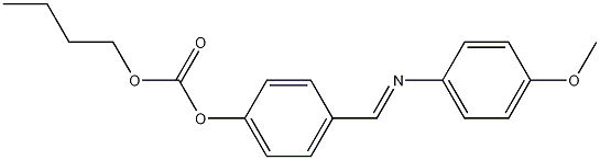 4'-正丁氧基羰基氧苄基-4-甲氧基苯胺结构式
