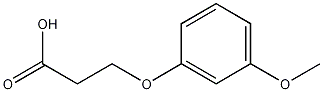 3-(3-甲氧基苯氧基)丙酸结构式