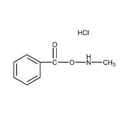 O-苯甲酰基-N-甲基羟胺盐酸盐结构式