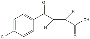 反-3-(4-氯苯甲酰)败脂酸结构式