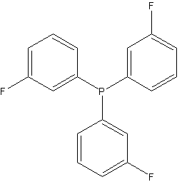 三(3-氟苯基)磷结构式