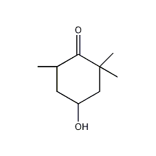 4-羟基-2,2,6-三甲基环己酮结构式