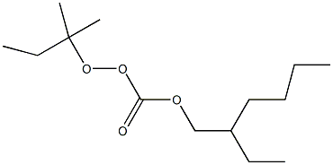 碳过氧酸-O,O-(1,1-二甲基丙基)-O-(2-乙基己基)酯结构式