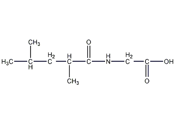 DL-亮氨酰甘氨酸结构式
