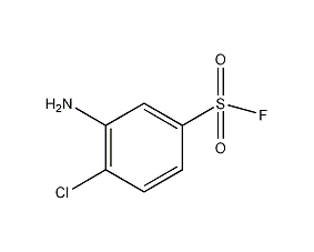 3-氨基-4-氯苯基磺酰氟结构式