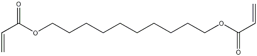 1,10-癸二醇二丙烯酸酯结构式