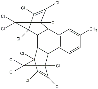 2-甲基萘-二(六氯环戊二烯)加合物结构式