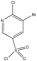 3-溴-2-氯吡啶-5-磺酰氯结构式