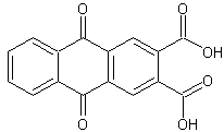 蒽醌-2,3-二羧酸结构式
