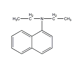 N,N-二乙基-1-萘胺结构式