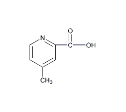 4-甲基-2-羧基吡啶结构式
