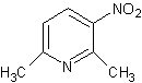 2,6-二甲基-3-硝基吡啶结构式