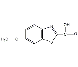 6-甲氧基苯并噻唑-2-甲酸结构式