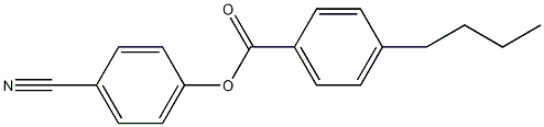 4-丁基苯甲酸-4-氰基苯酯结构式