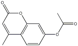 4-甲基伞形酮酰醋酸酯结构式