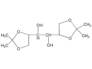 1,2:5,6-二-O-异亚丙基-D-甘露糖醇结构式
