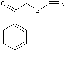 4-氯苯甲酰甲基硫氰酸酯结构式