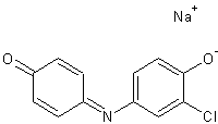 3’-氯靛酚钠盐结构式