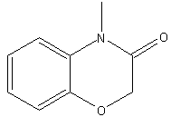 4-甲基-2H-1,4-苯并恶嗪-3(4H)-酮结构式