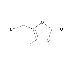 4-溴甲基-5-甲基-1,3-二氧杂环戊烯-2-酮结构式