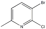 2-氯-3-溴-6-甲基吡啶结构式