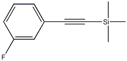 1-[(三甲基甲硅烷基)乙炔基]-3-氟苯结构式