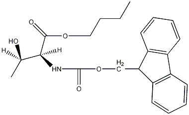 芴甲氧羰基-L-苏氨酸叔丁酯结构式